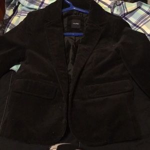Black velvet blazer